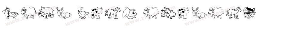 Farm Wild Animals字体转换